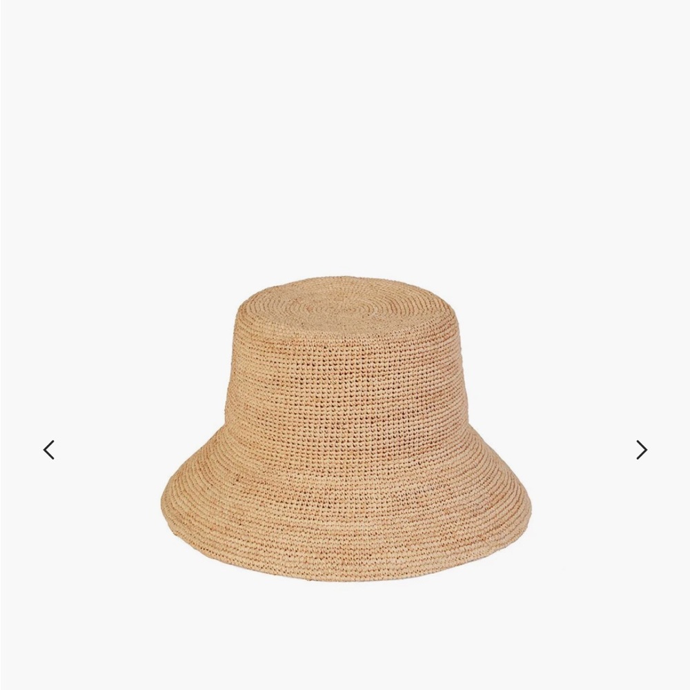 Lack Of Color Tan Woven Bucket Hat